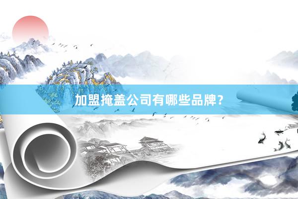 加盟掩盖公司有哪些品牌？